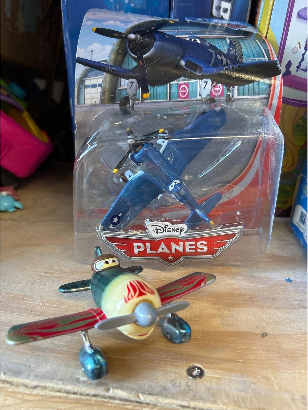Disney Planes Die-Cast Metal Toy Plane - Blue Fighter Plane